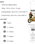 BeMe Charcoal - THE WOOLCATCHER