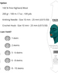Faces Mineral Blue - THE WOOLCATCHER