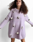 FLOWER POP SWEATER. Pattern - The Woolcatcher