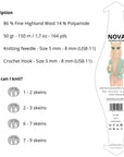 NOVA Steel Blue - THE WOOLCATCHER