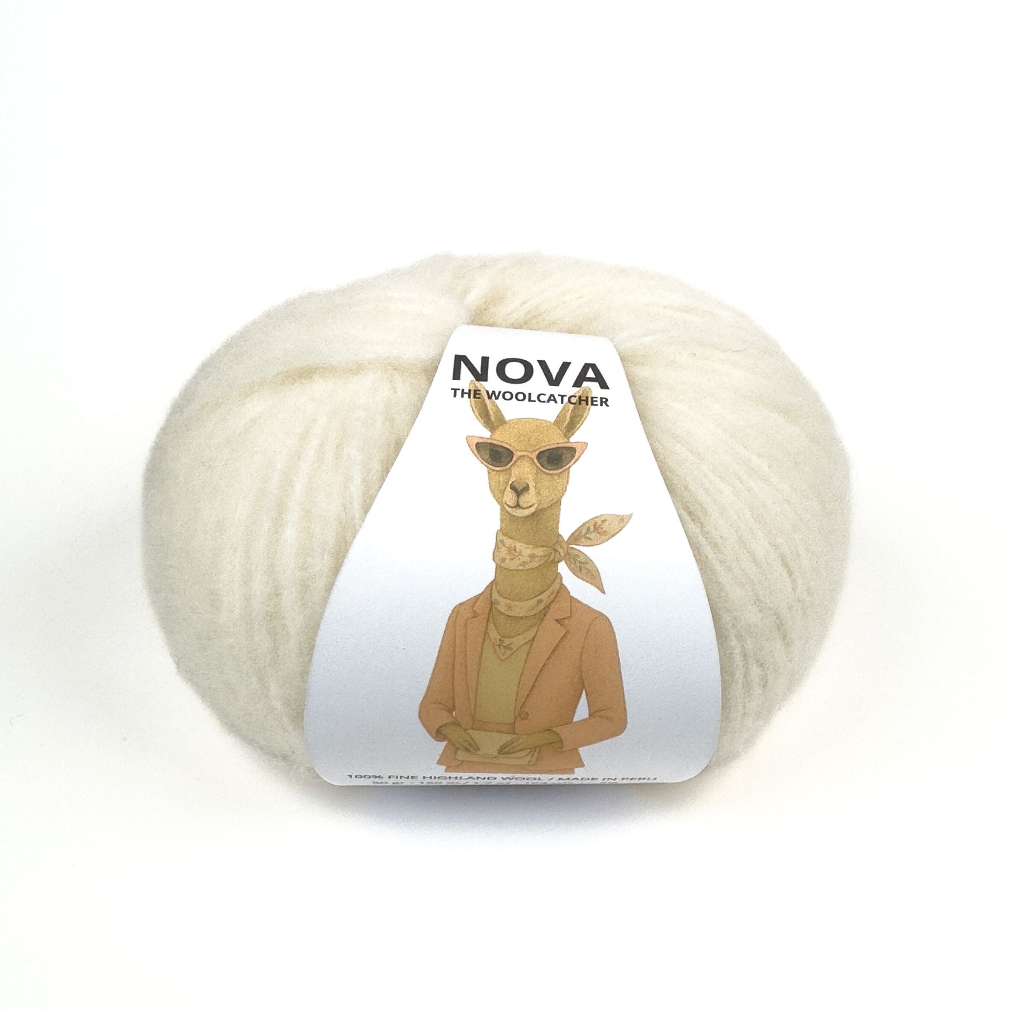 NOVA Ivory – 86% Peruvian Highland wool, 50 g / 150 m | The
