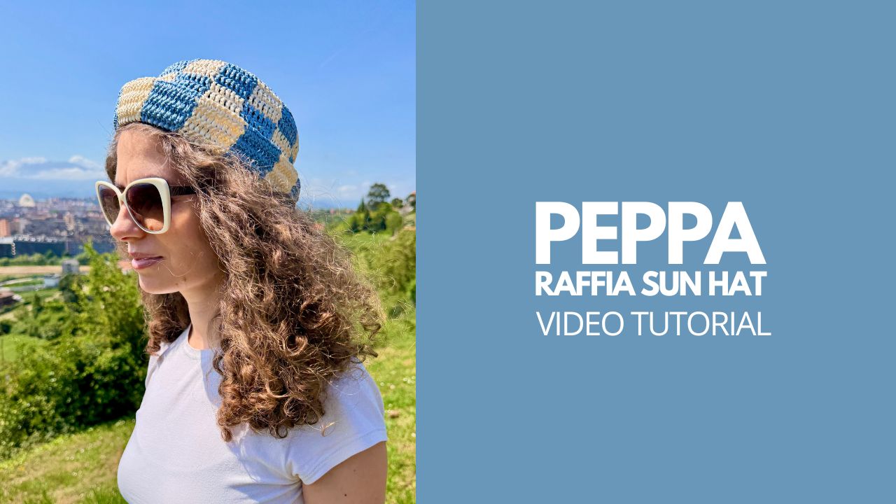 Crochet Raffia Bucket Hat Tutorial