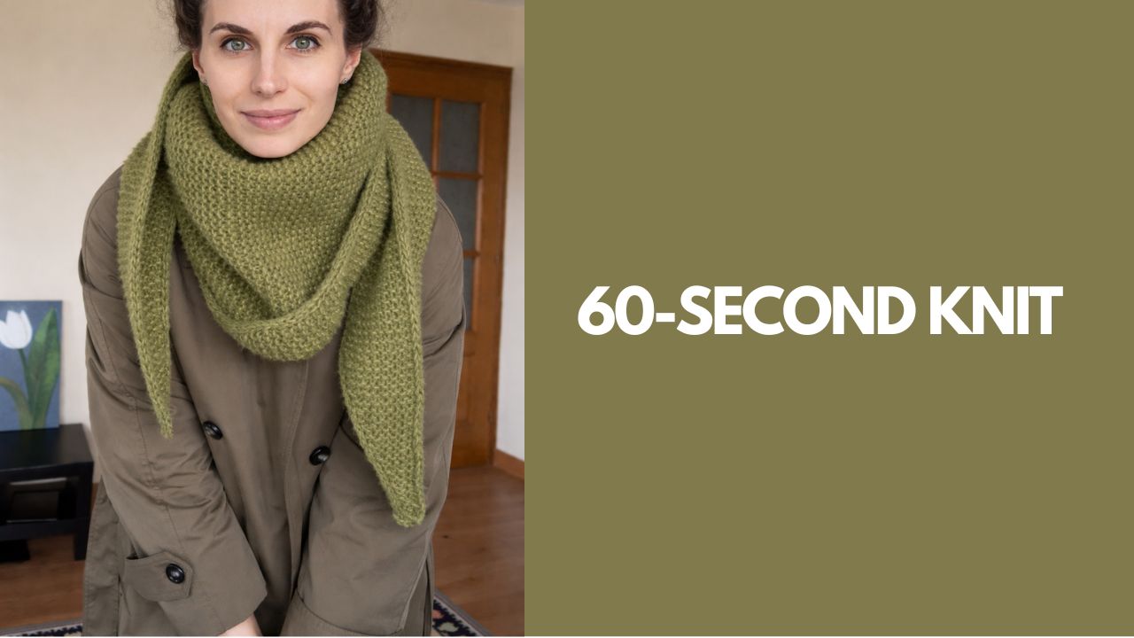 How to Knit a Triangular Baktus Scarf  Step by Step