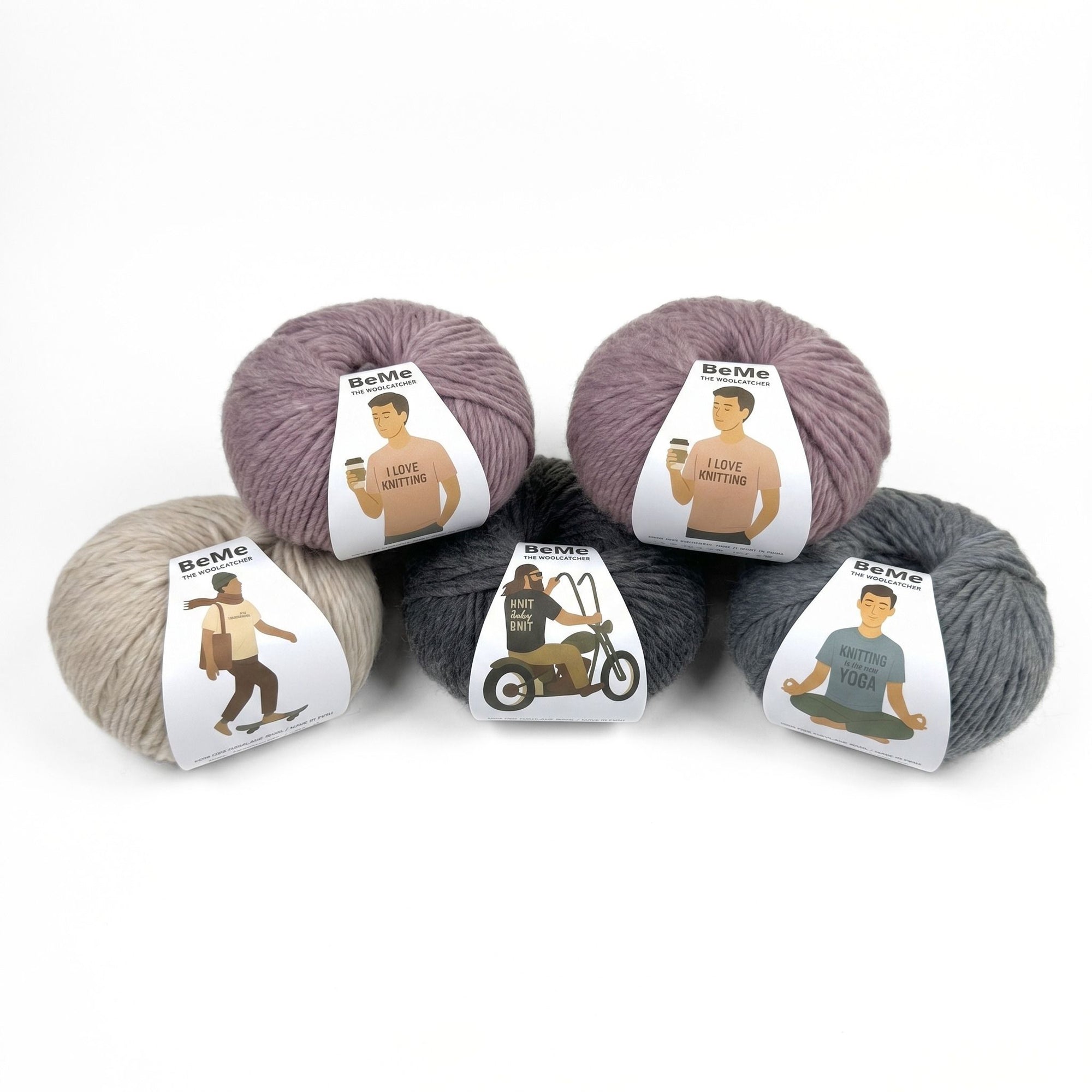 The Woolcatcher. Peruvian Yarn. BeMe. Bundle 5 Balls