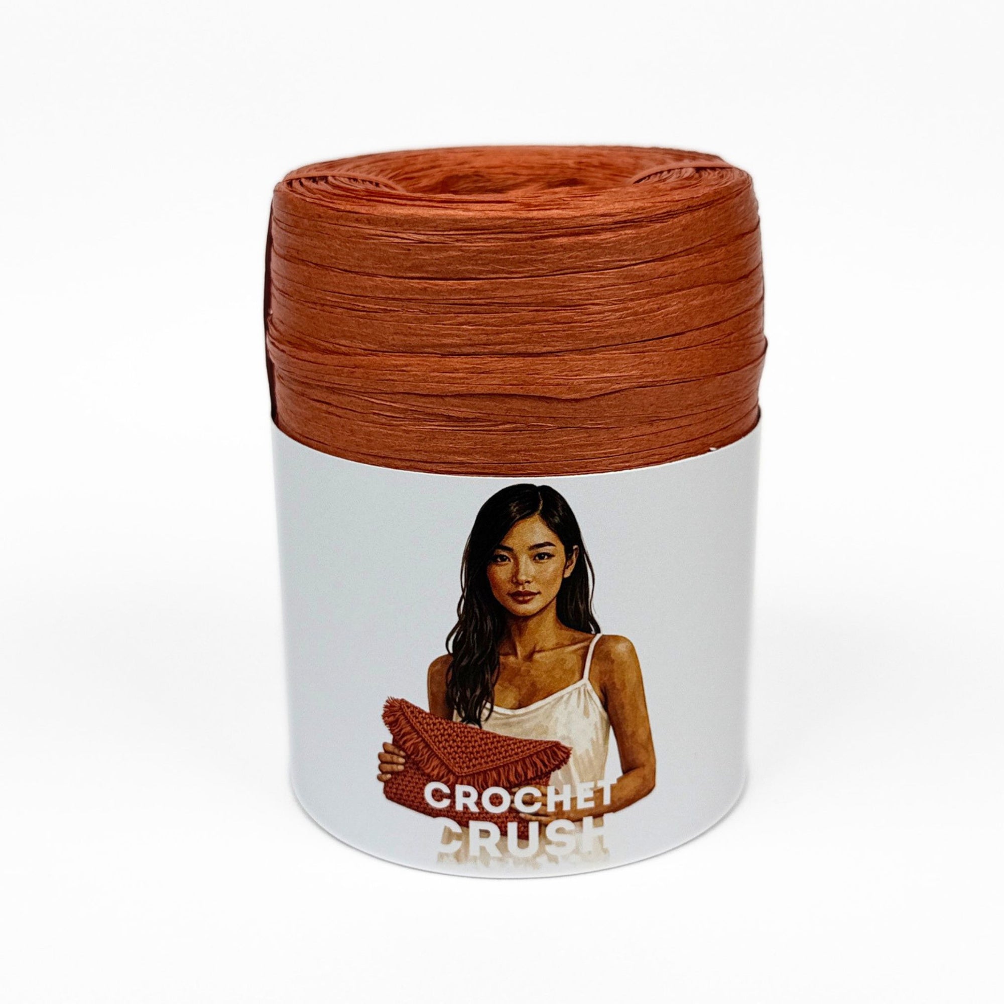 Raffia CROCHET CRUSH TERRACOTTA 100 g 250 m