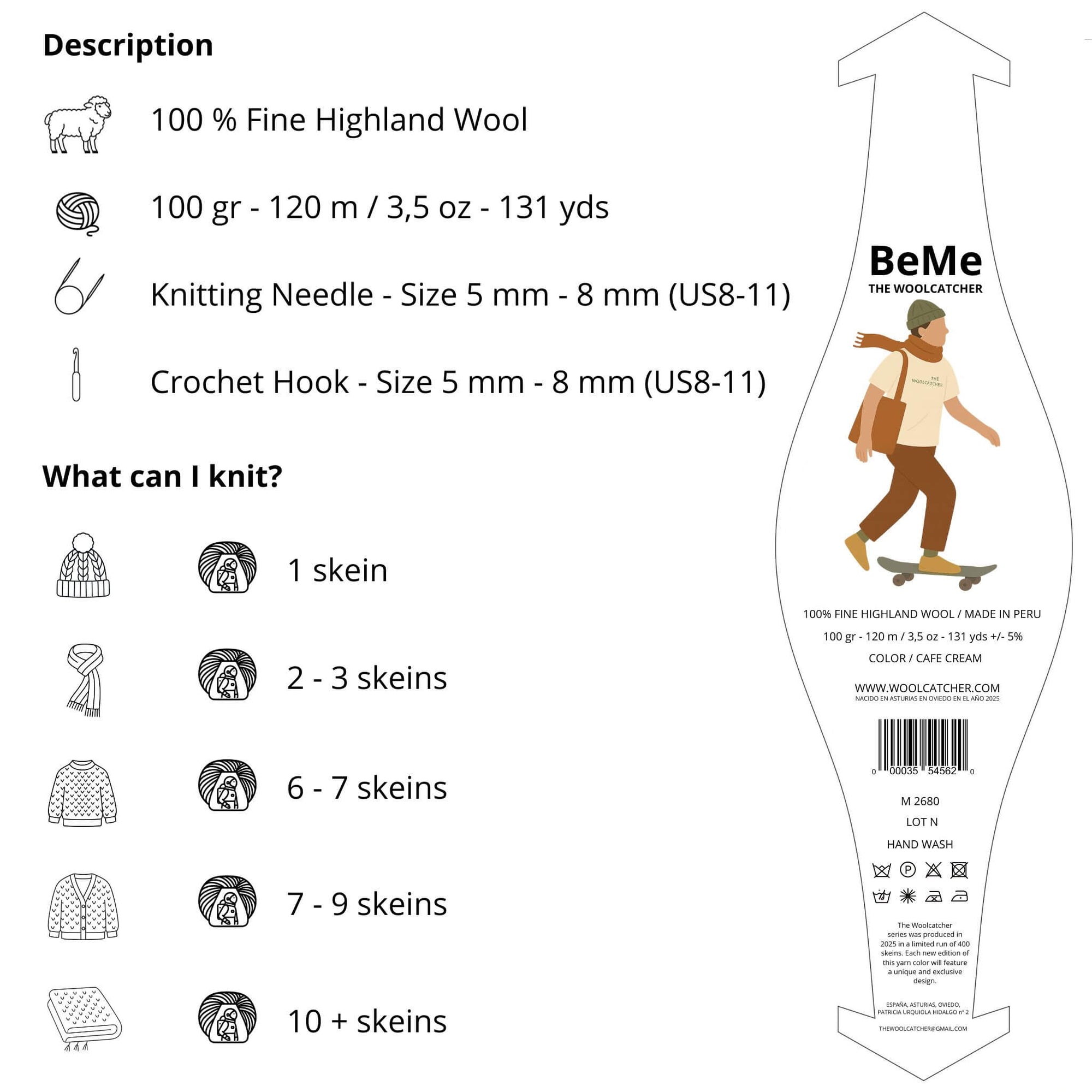 BeMe Cafe Cream - THE WOOLCATCHER