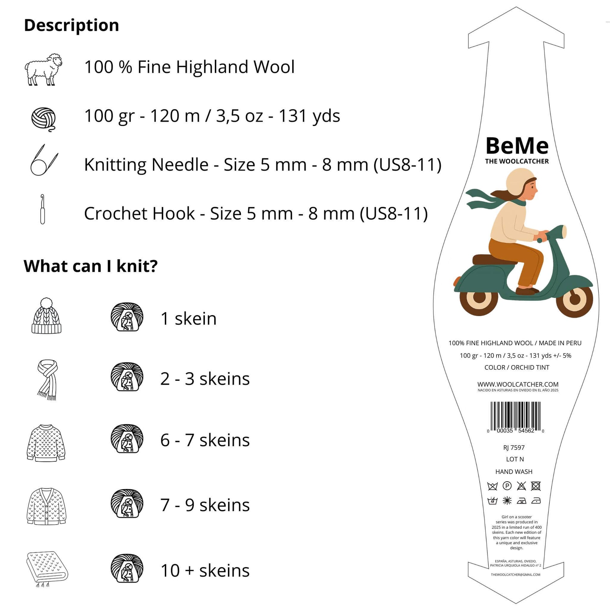 BeMe Orchid Tint - THE WOOLCATCHER