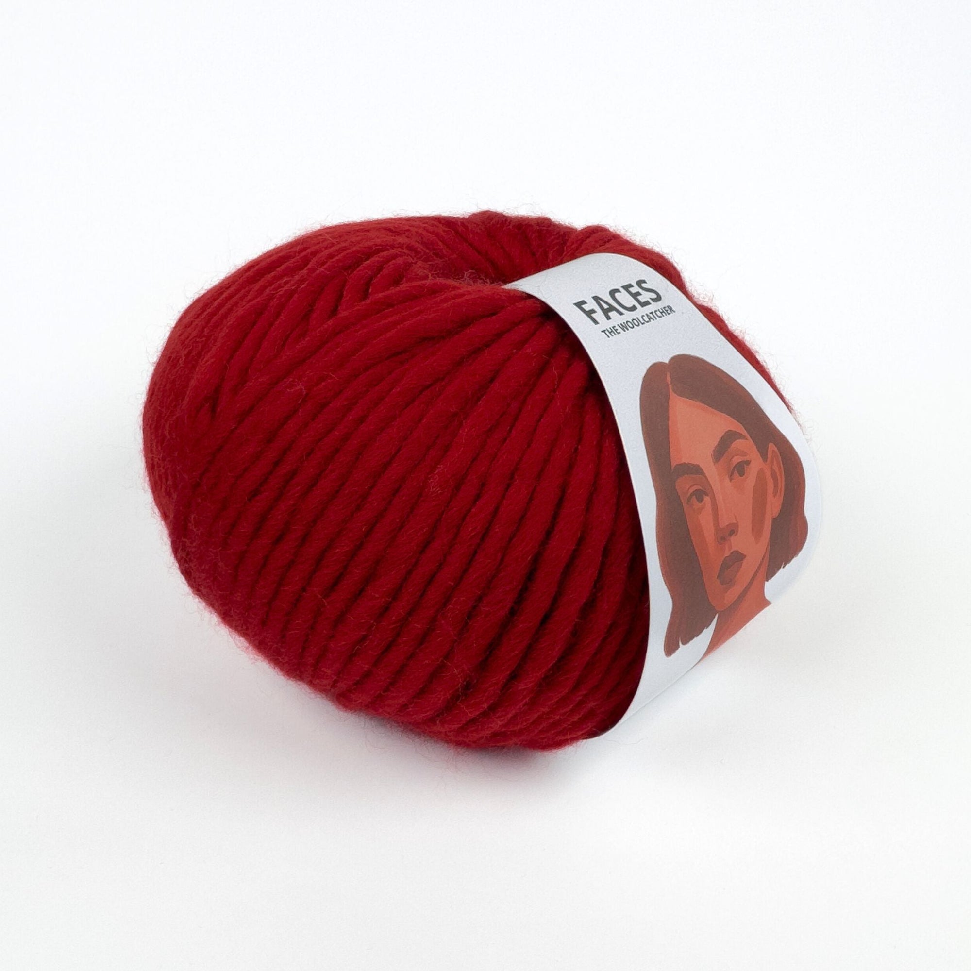 Faces Cardinal Red - THE WOOLCATCHER