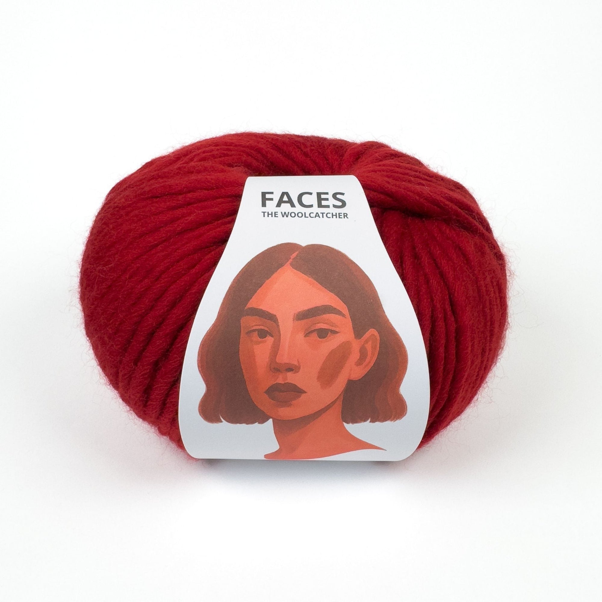 Faces Cardinal Red - THE WOOLCATCHER