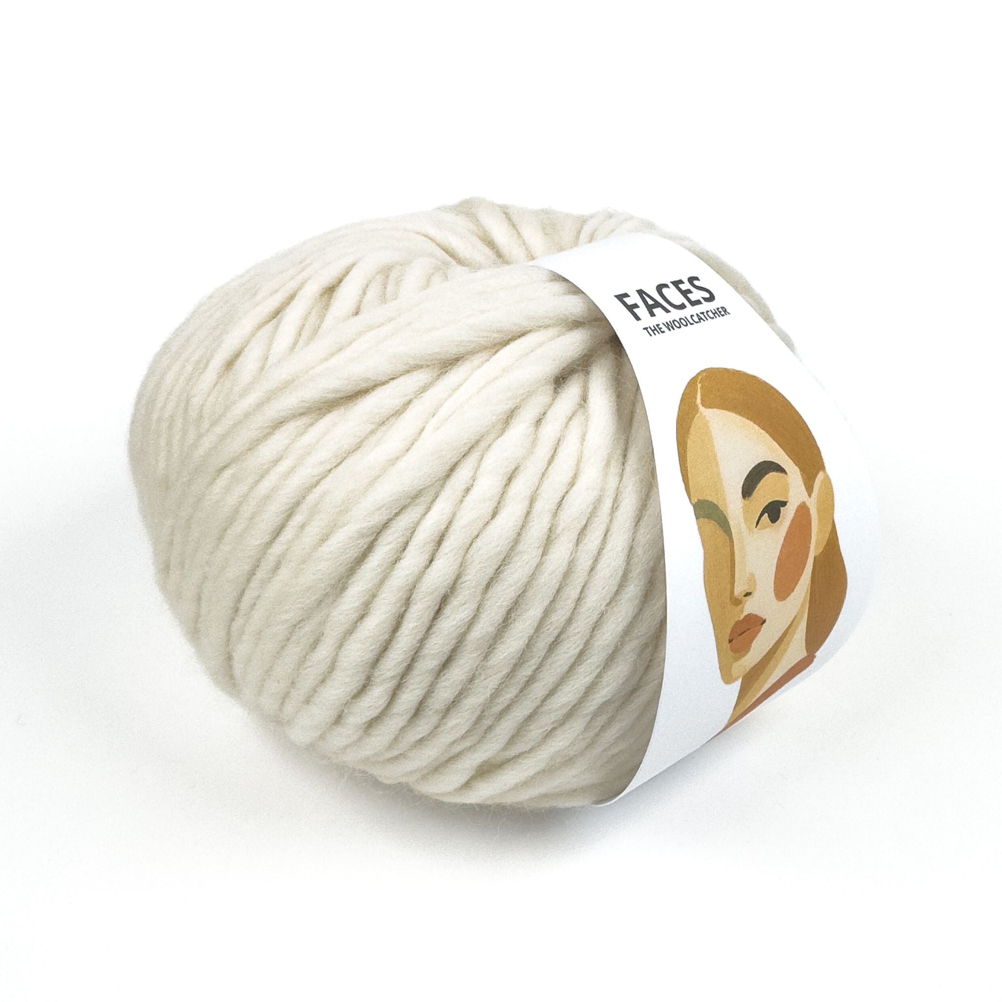 FACES Ivory – 100% Peruvian Wool, 200g / 100m | The Woolcatcher