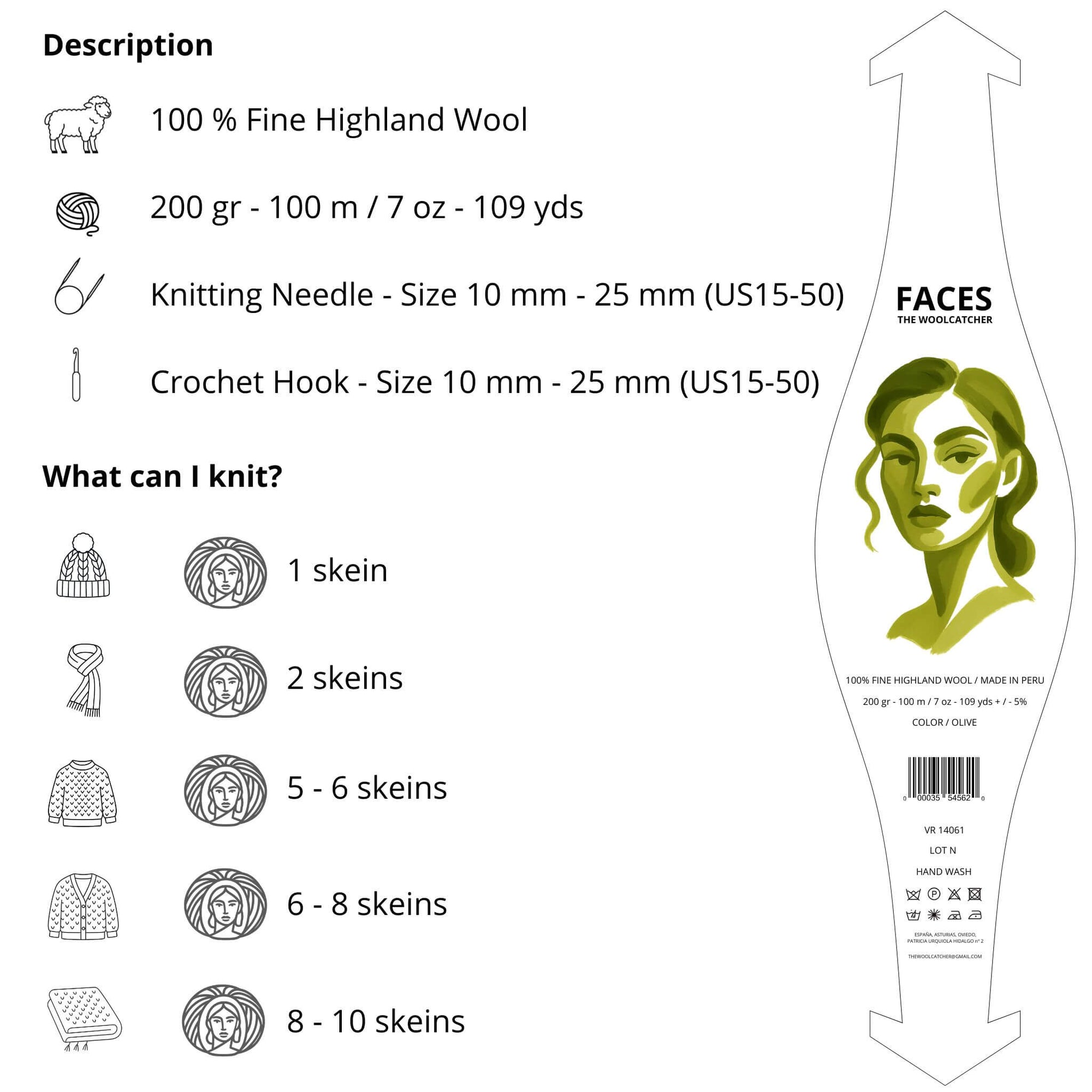 Faces Olive - THE WOOLCATCHER