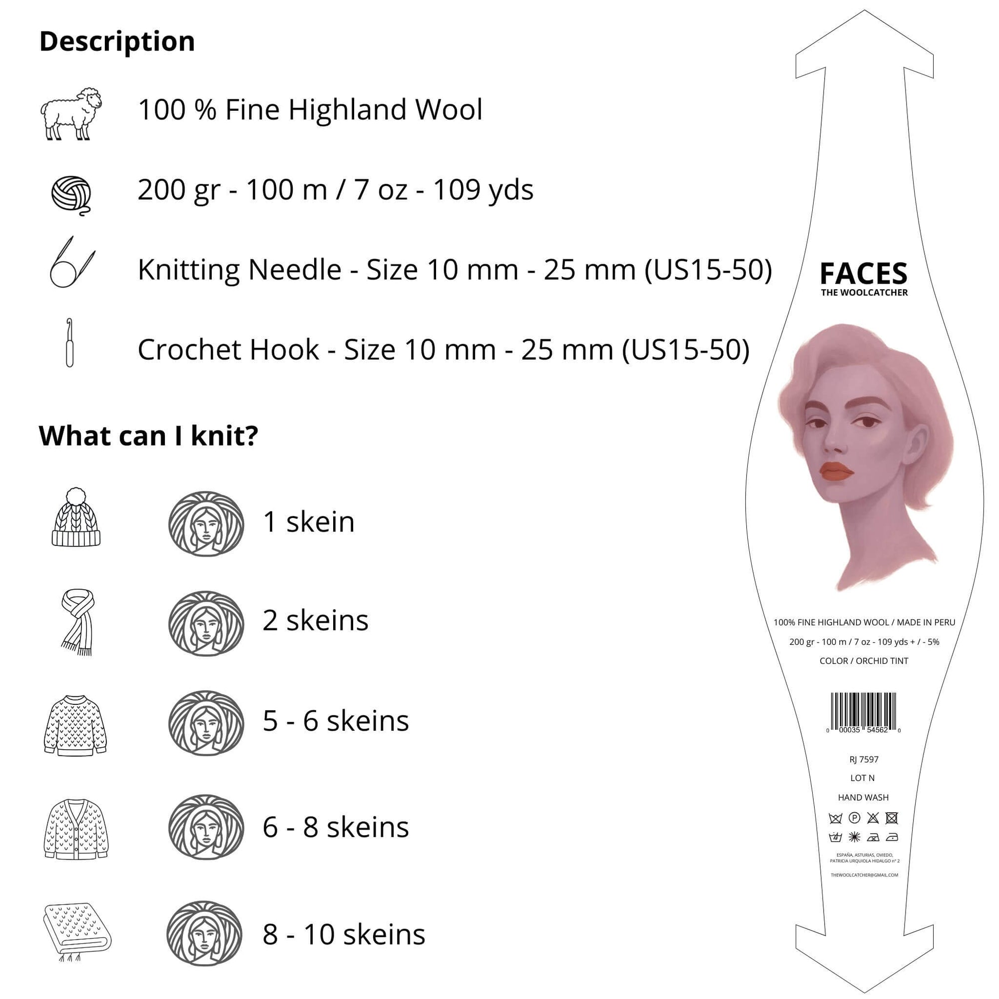 Faces Orchid Tint - THE WOOLCATCHER