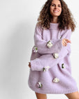 FLOWER POP SWEATER. Pattern - The Woolcatcher