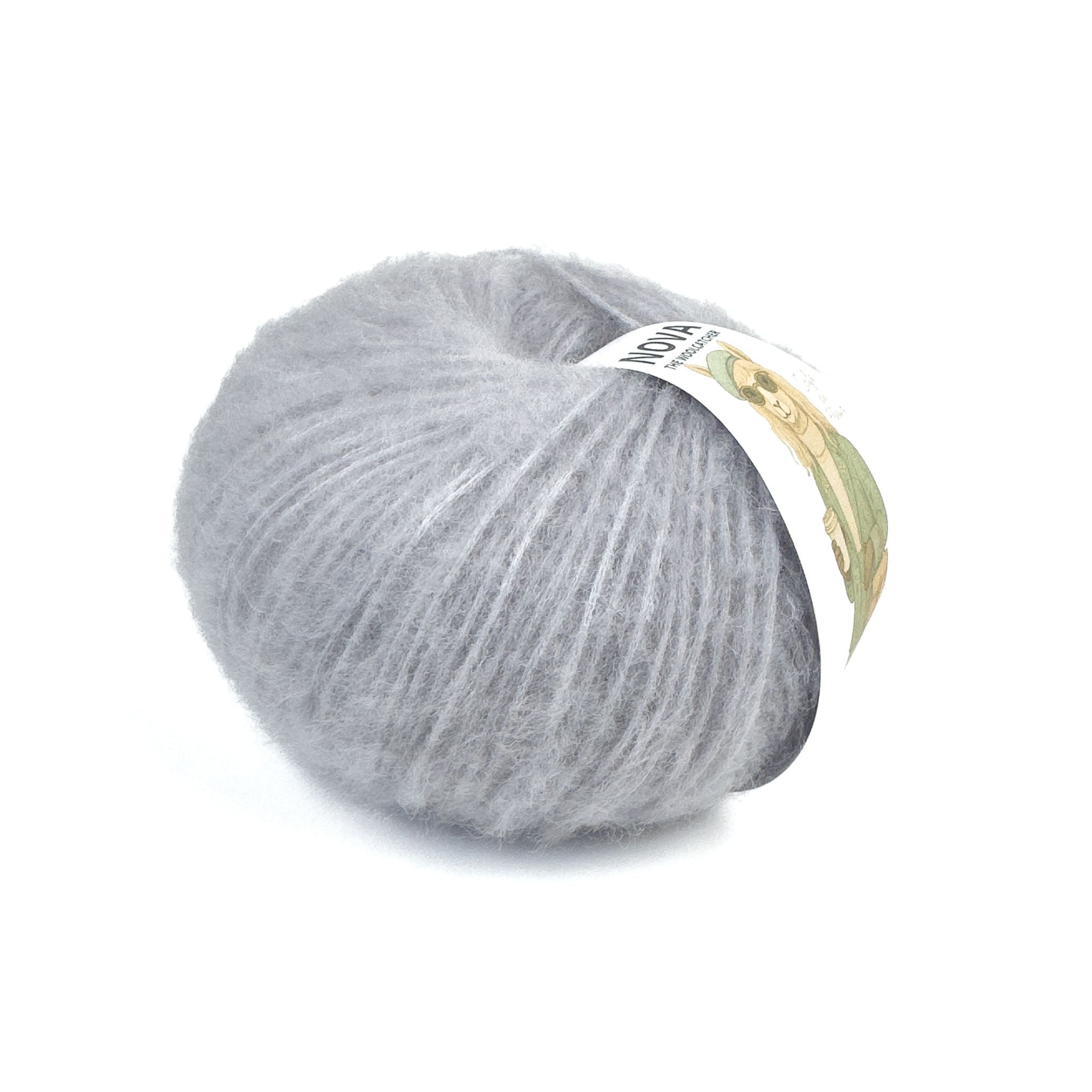 NOVA Silver Gray – 86% Peruvian Highland wool, 50 g / 150 m | The